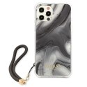 Guess GUHCP12MKSMAGR iPhone 12/12 Pro 6,1" szary/grey hardcase Marble Collection