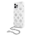 Guess GUHCP12MKSPESI iPhone 12/12 Pro 6,1" srebrny/silver hardcase Peony Chain Collection