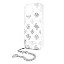 Guess GUHCP12MKSPESI iPhone 12/12 Pro 6,1" srebrny/silver hardcase Peony Chain Collection