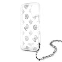 Guess GUHCP12MKSPESI iPhone 12/12 Pro 6,1" srebrny/silver hardcase Peony Chain Collection