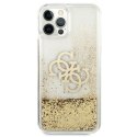 Guess GUHCP12MLG4GGO iPhone 12/12 Pro 6,1" złoty/gold hardcase 4G Big Liquid Glitter