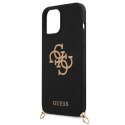 Guess GUHCP12MLSC4GBK iPhone 12/12 Pro 6,1" czarny/black hardcase 4G Gold Chain Collection