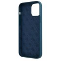 Guess GUHCP12MLSLMGBL iPhone 12/12 Pro 6,1" niebieski/blue hardcase Metal Logo Script