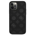 Guess GUHCP12MLSPEBK iPhone 12/12 Pro 6,1" czarny/black hard case Peony Collection