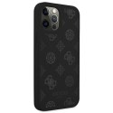 Guess GUHCP12MLSPEBK iPhone 12/12 Pro 6,1" czarny/black hard case Peony Collection