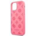 Guess GUHCP12MLSPEFU iPhone 12/12 Pro 6,1" fuksja/fuchsia hard case Peony Collection