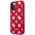 Guess GUHCP12MLSPEWRE iPhone 12/12 Pro 6,1" czerwony/red hard case Peony Collection