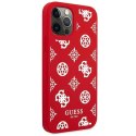 Guess GUHCP12MLSPEWRE iPhone 12/12 Pro 6,1" czerwony/red hard case Peony Collection