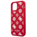 Guess GUHCP12MLSPEWRE iPhone 12/12 Pro 6,1" czerwony/red hard case Peony Collection