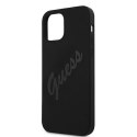 Guess GUHCP12MLSVSBK iPhone 12/12 Pro 6,1" czarny/black hardcase Script Vintage