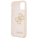 Guess GUHCP12MPCUGL4GGO iPhone 12/12 Pro 6,1" złoty/gold hard case Glitter 4G Big Logo