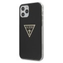 Guess GUHCP12MPCUMPTBK iPhone 12/12 Pro 6,1" czarny/black hardcase Metallic Collection