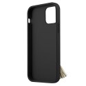 Guess GUHCP12MRSSABK iPhone 12/12 Pro 6,1" czarny/black hardcase Saffiano with ring stand