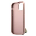 Guess GUHCP12MRSSARG iPhone 12/12 Pro 6,1" różowy/pink hardcase Saffiano with ring stand