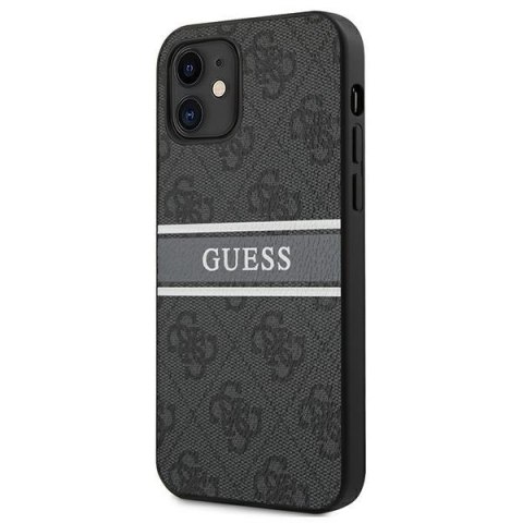 Guess GUHCP12S4GDGR iPhone 12 mini 5,4" szary/grey hardcase 4G Stripe