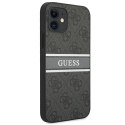 Guess GUHCP12S4GDGR iPhone 12 mini 5,4" szary/grey hardcase 4G Stripe