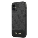 Guess GUHCP12SG4GLGR iPhone 12 mini 5,4" szary/grey hardcase 4G Stripe Collection