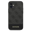 Guess GUHCP12SG4GLGR iPhone 12 mini 5,4" szary/grey hardcase 4G Stripe Collection