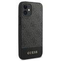 Guess GUHCP12SG4GLGR iPhone 12 mini 5,4" szary/grey hardcase 4G Stripe Collection