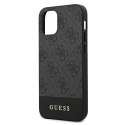 Guess GUHCP12SG4GLGR iPhone 12 mini 5,4" szary/grey hardcase 4G Stripe Collection