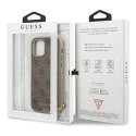 Guess GUHCP12SGF4GBR iPhone 12 mini 5,4" brązowy/brown hardcase 4G Charms Collection