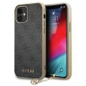 Guess GUHCP12SGF4GGR iPhone 12 mini 5,4" szary/grey hardcase 4G Charms Collection