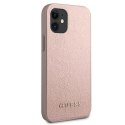 Guess GUHCP12SIGLRG iPhone 12 mini 5,4" różowo-złoty/rose gold hardcase Iridescent