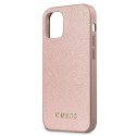 Guess GUHCP12SIGLRG iPhone 12 mini 5,4" różowo-złoty/rose gold hardcase Iridescent