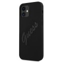 Guess GUHCP12SLSVSBK iPhone 12 mini 5,4" czarny/black hardcase Script Vintage