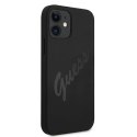 Guess GUHCP12SLSVSBK iPhone 12 mini 5,4" czarny/black hardcase Script Vintage