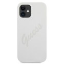 Guess GUHCP12SLSVSCR iPhone 12 mini 5,4" kremowy/cream hardcase Script Vintage