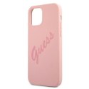 Guess GUHCP12SLSVSPI iPhone 12 mini 5,4" różowy/pink hardcase Script Vintage