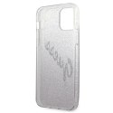 Guess GUHCP12SPCUGLSPI iPhone 12 mini 5,4" różowy/pink hardcase Glitter Gradient Script