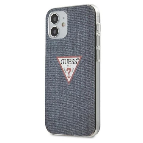 Guess GUHCP12SPCUJULDB iPhone 12 mini 5,4" granatowy/dark blue hardcase Jeans Collection