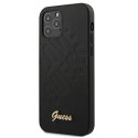 Guess GUHCP12SPUILGBK iPhone 12 mini 5,4" czarny/black hardcase Iridescent Love Script Gold Logo