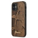 Guess GUHCP12SPUSNSMLBR iPhone 12 mini 5,4" brązowy/brown hardcase Script Python Collection