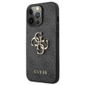 Guess GUHCP13L4GMGGR iPhone 13 Pro / 13 6,1"szary/grey hardcase 4G Big Metal Logo