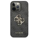 Guess GUHCP13L4GMGGR iPhone 13 Pro / 13 6,1"szary/grey hardcase 4G Big Metal Logo