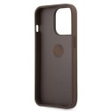 Guess GUHCP13L4GMRBR iPhone 13 Pro / 13 6,1" brązowy/brown hardcase 4G with ring stand