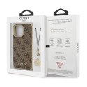 Guess GUHCP13LGF4GBR iPhone 13 Pro / 13 6,1" brązowy/brown hardcase 4G Charms Collection