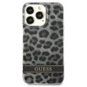 Guess GUHCP13LHSLEOK iPhone 13 Pro / 13 6,1" szary/grey hardcase Leopard