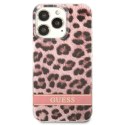 Guess GUHCP13LHSLEOP iPhone 13 Pro / 13 6,1" różowy/pink hardcase Leopard