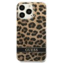 Guess GUHCP13LHSLEOW iPhone 13 Pro / 13 6,1" brązowy/brown hardcase Leopard