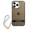 Guess GUHCP13LHTSGSK iPhone 13 Pro / 13 6,1" czarny/black hardcase Translucent Stap