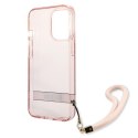 Guess GUHCP13LHTSGSP iPhone 13 Pro / 13 6,1" różowy/pink hardcase Translucent Stap