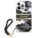 Guess GUHCP13LKCABBK iPhone 13 Pro / 13 6,1" czarny/black hardcase Camo Strap Collection