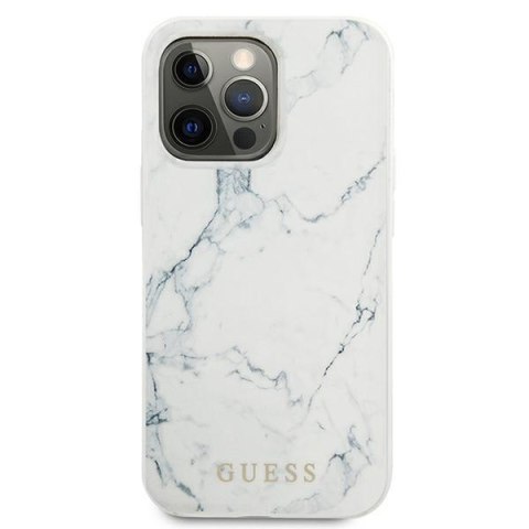 Guess GUHCP13LPCUMAWH iPhone 13 Pro / 13 6,1" biały/white hardcase Marble