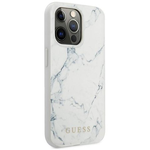 Guess GUHCP13LPCUMAWH iPhone 13 Pro / 13 6,1" biały/white hardcase Marble