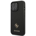 Guess GUHCP13LPS4MK iPhone 13 Pro / 13 6,1" czarny/black hardcase Saffiano 4G Small Metal Logo