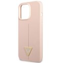 Guess GUHCP13LSLTGP iPhone 13 Pro / 13 6,1" różowy/pink hardcase Silicone Triangle